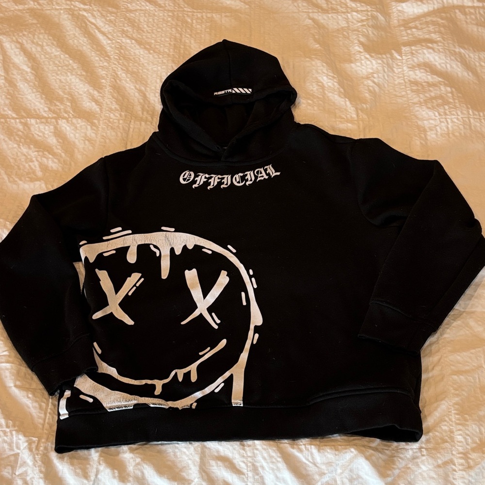 Black Graphic Hoodie